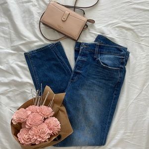 Joes jeans button down mom jeans